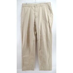 Polo Ralph Lauren Chino Pants‎ Regular Fit Flat Front Men Size 34x34 Beige